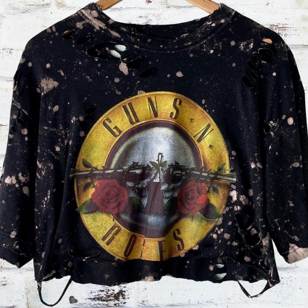 Guns n roses Classic Logo Cropped Tee