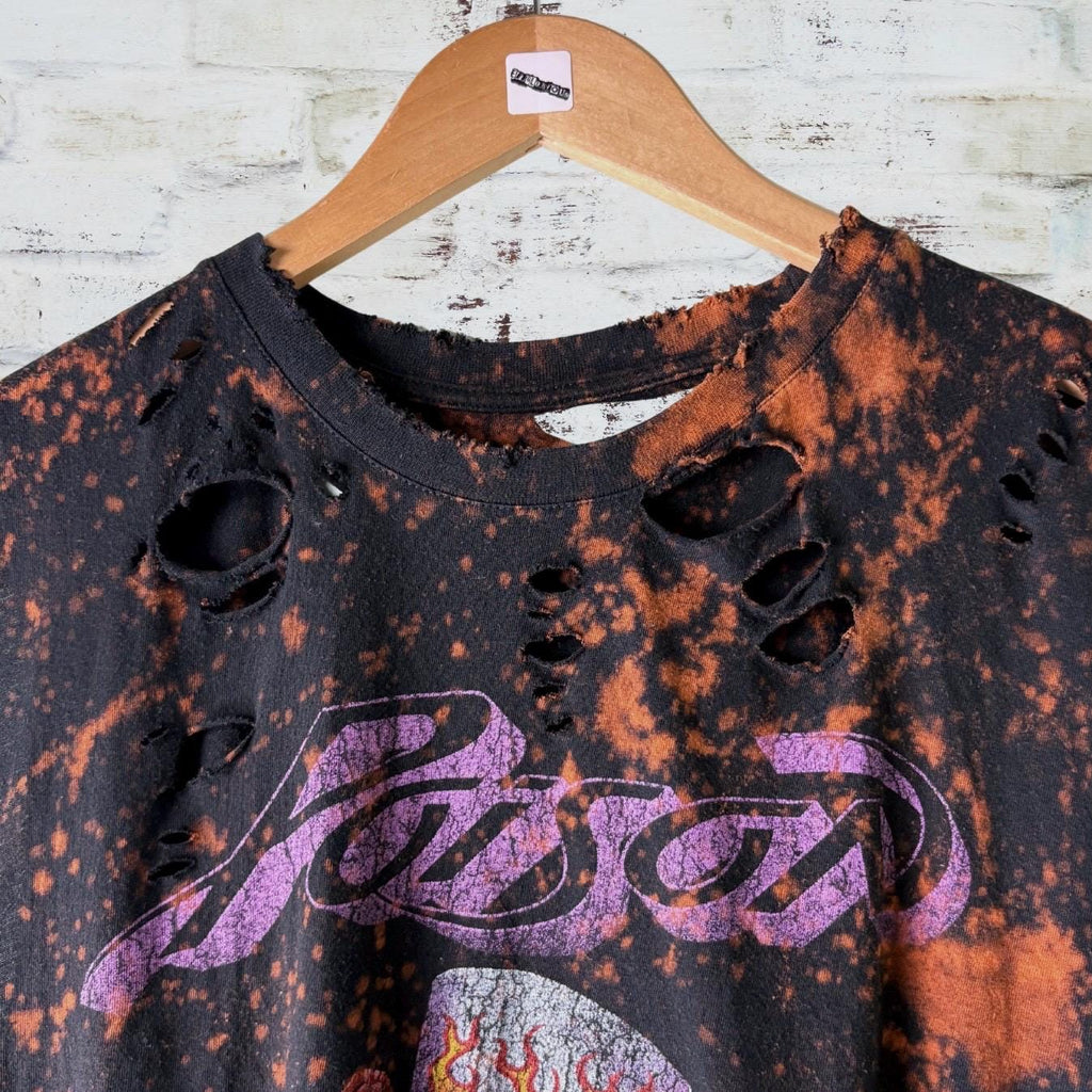 Poison Skull Bleached Thrashed Band Tee