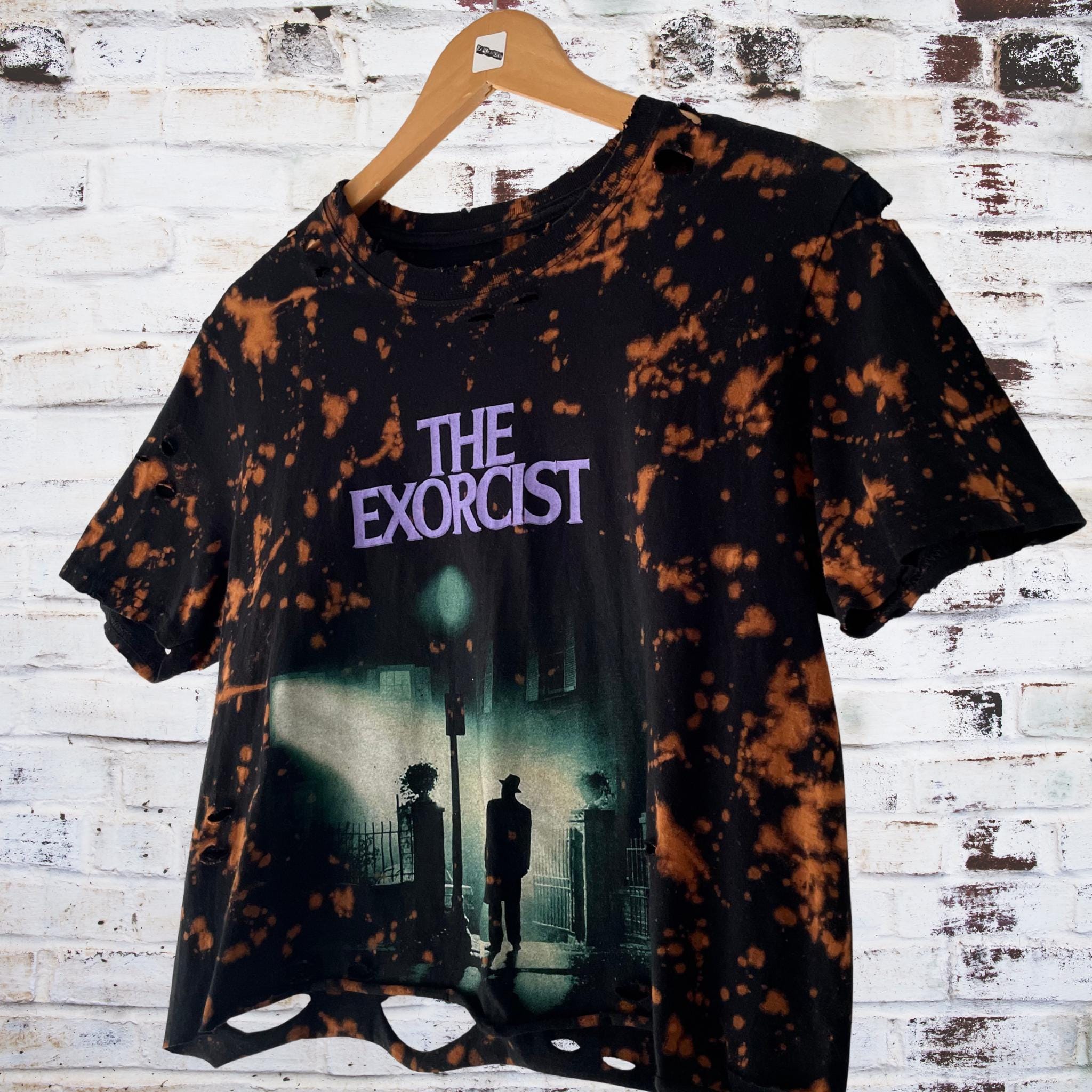 The Exorcist Bleached Distressed T-Shirt
