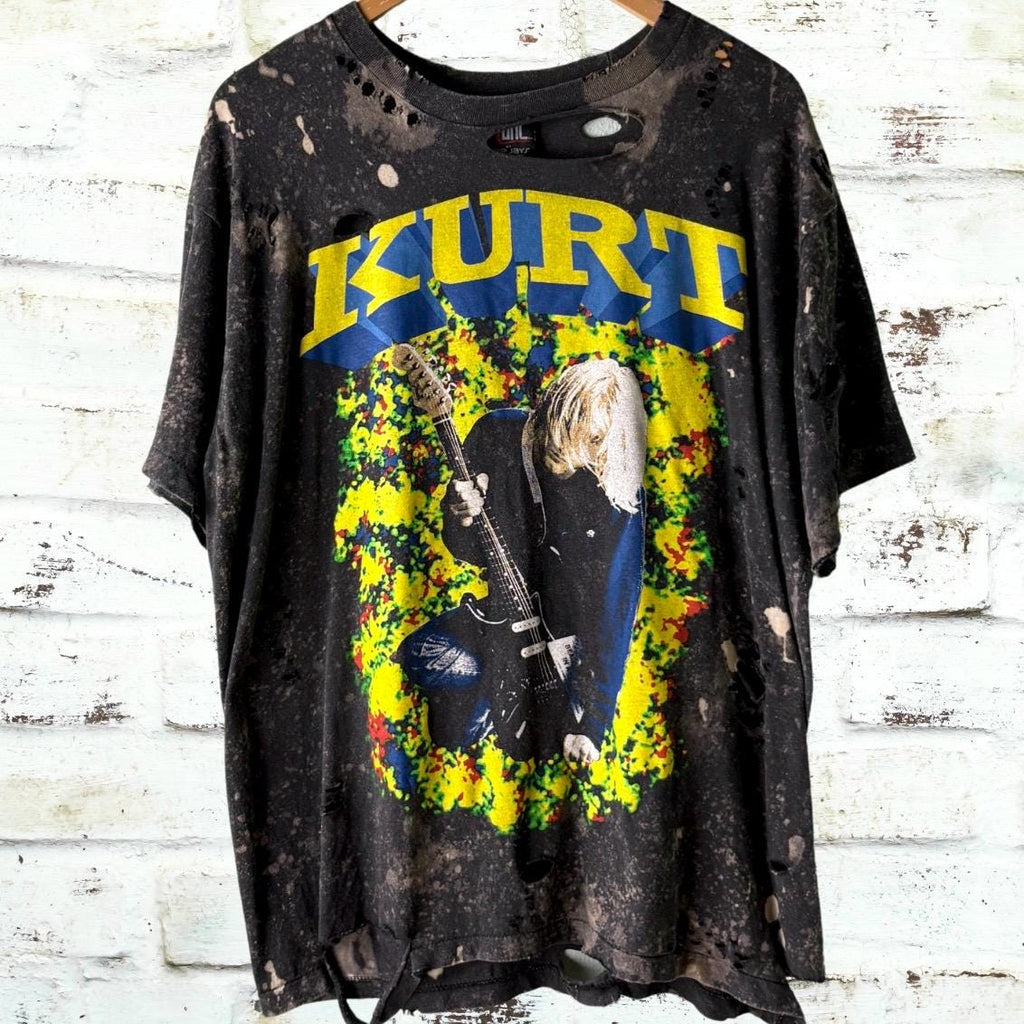 Kurt Cobain Thrashed Bleached Tee