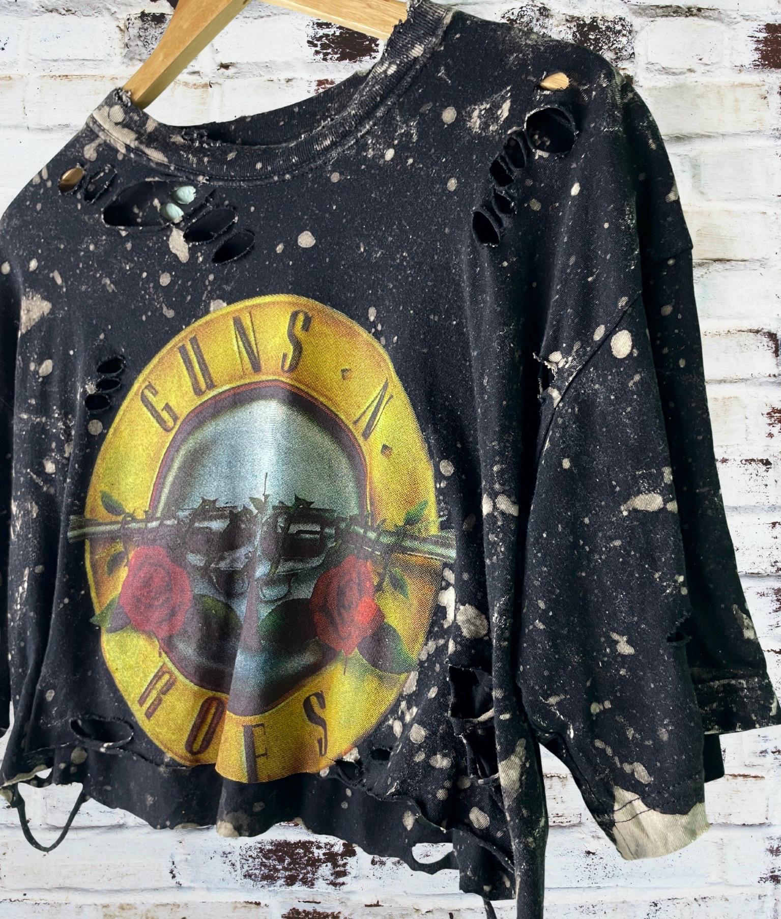 Guns n roses Classic Logo Cropped Tee
