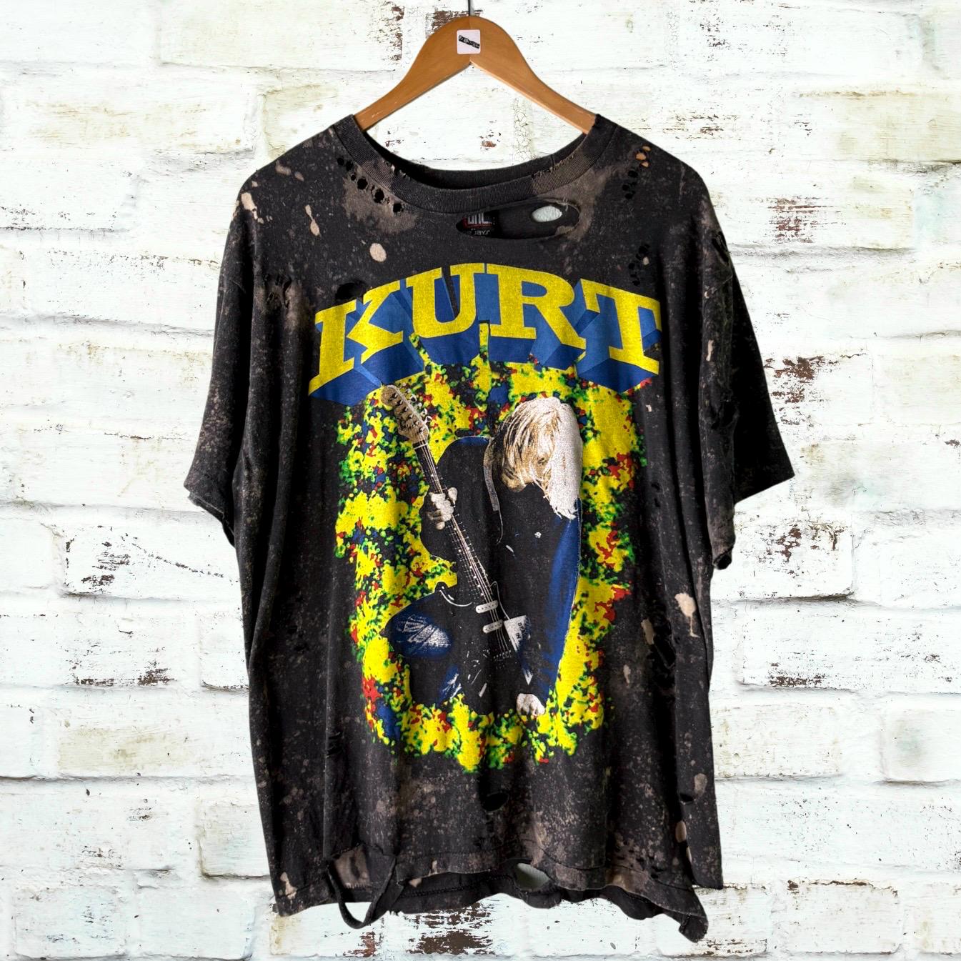 Kurt Cobain Thrashed Bleached Tee