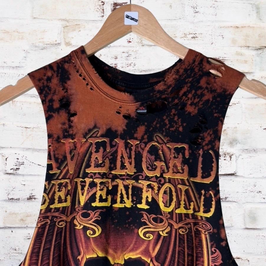 Avenged Sevenfold Bleached Cut Off Tee
