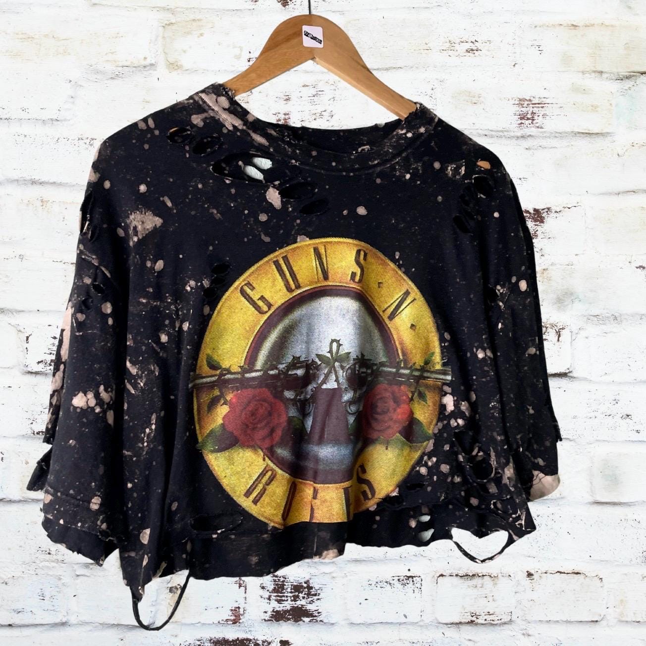 Guns n roses Classic Logo Cropped Tee