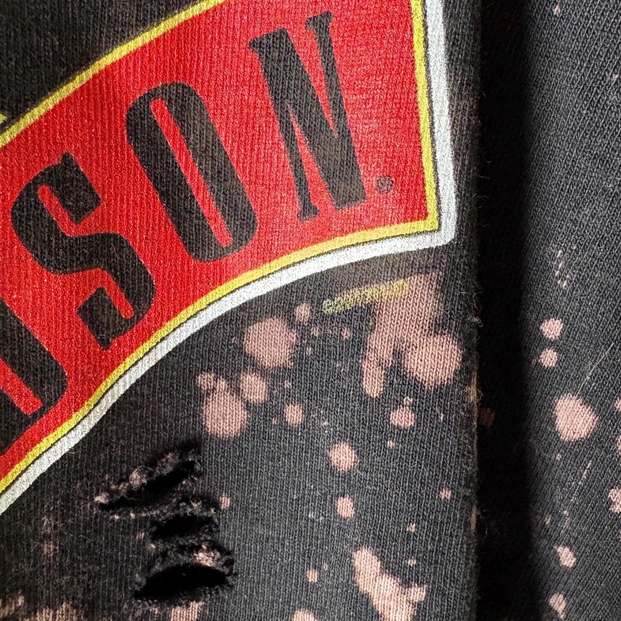 Harley Davidson Guns N Roses Bleached Shredded Tee