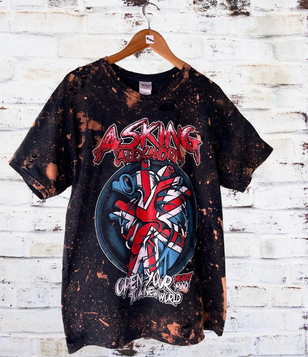 Asking Alexandria Distressed Shredded Tee