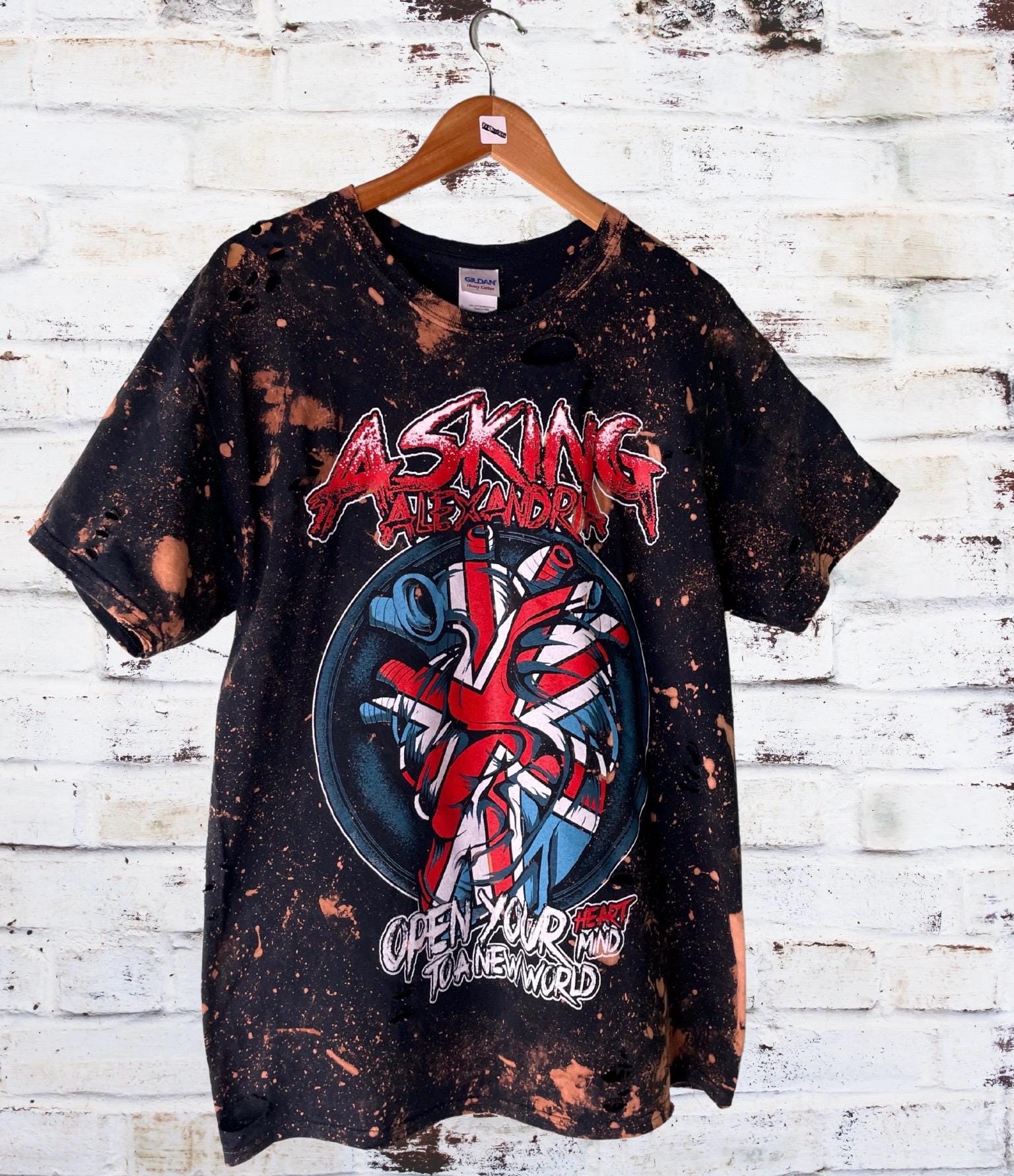 Asking Alexandria Distressed Shredded Tee