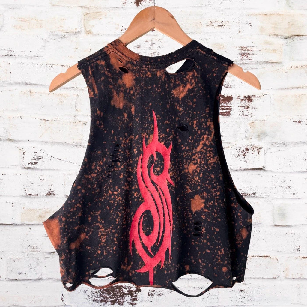 Slipknot We Are Not Your Kind Distressed Cropped Tee