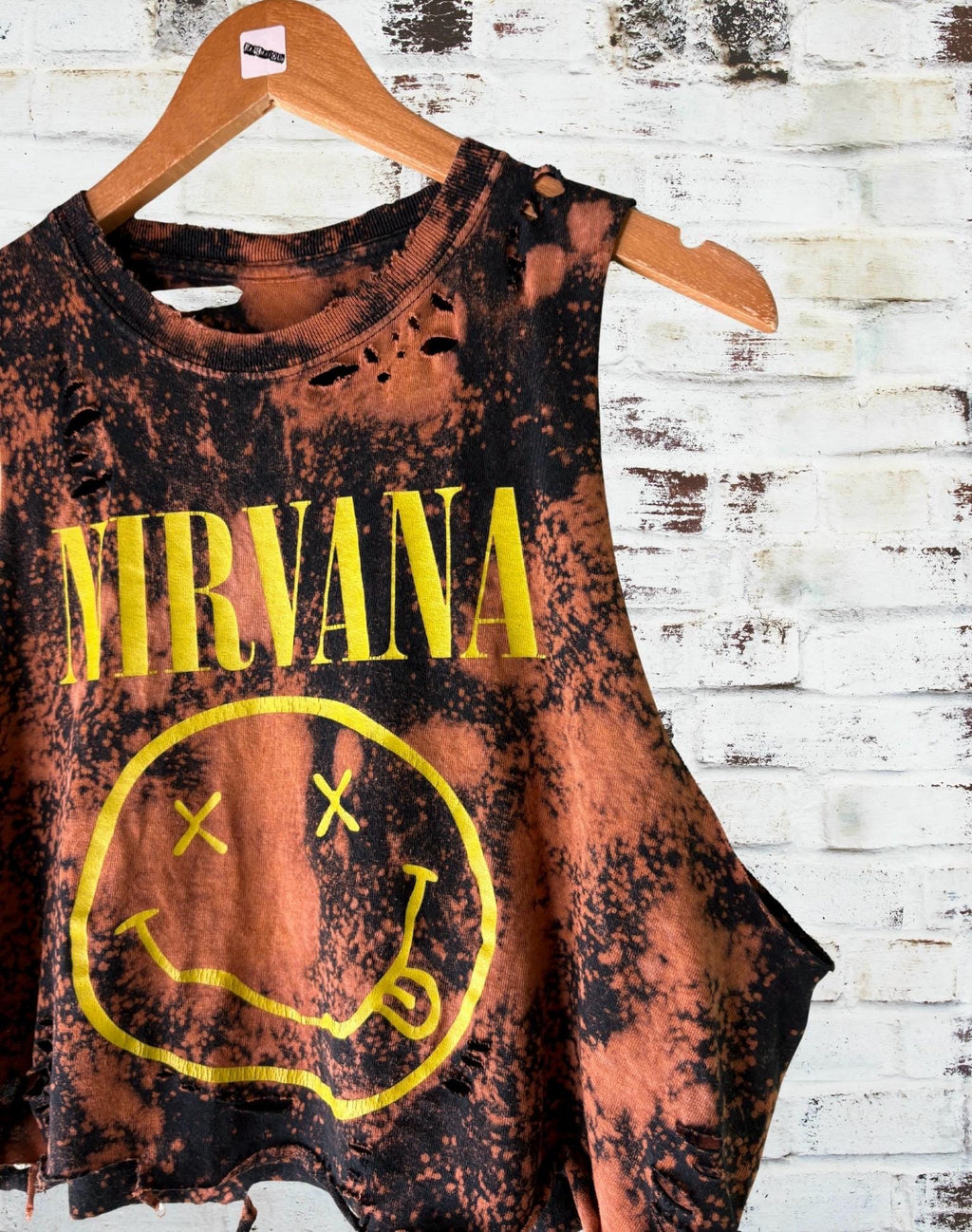 Nirvana Smiley Shredded Tee