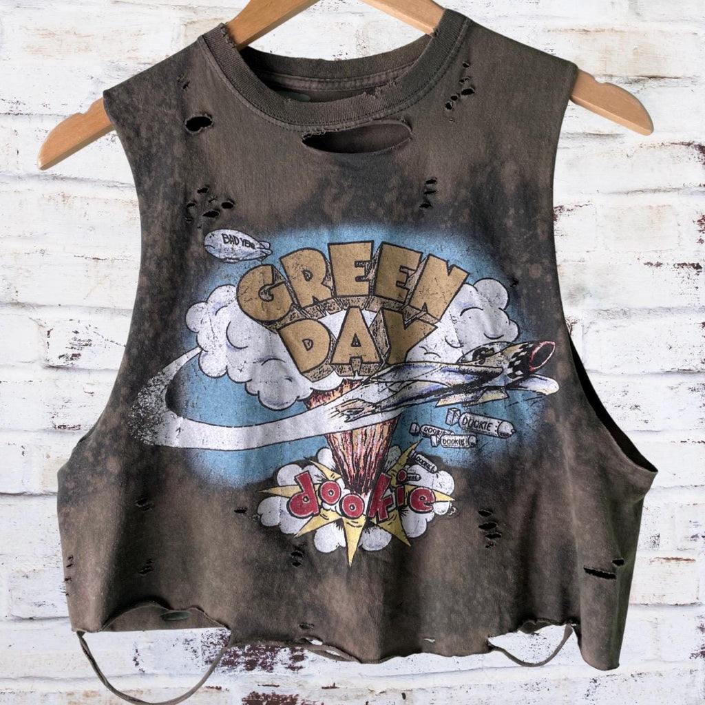 Green Day Dookie Cropped T-Shirt