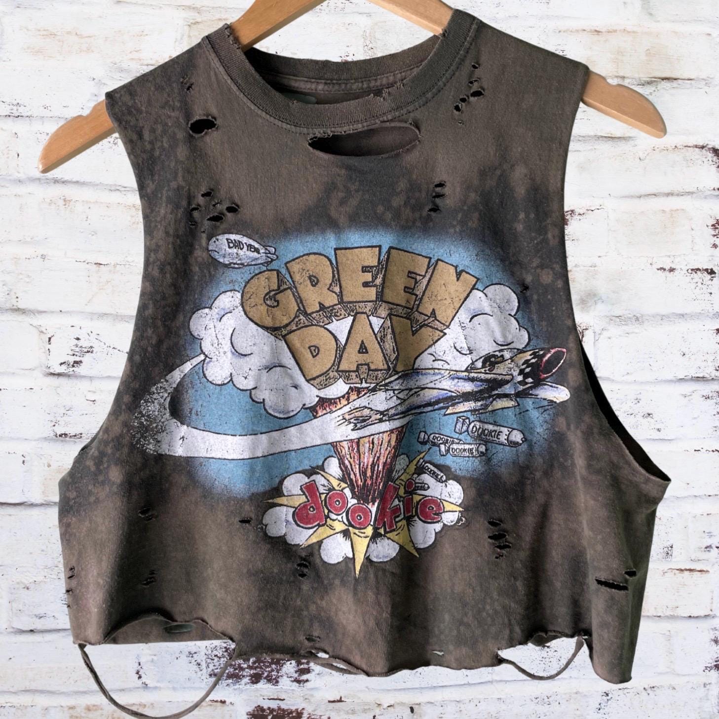 Green Day Dookie Cropped T-Shirt