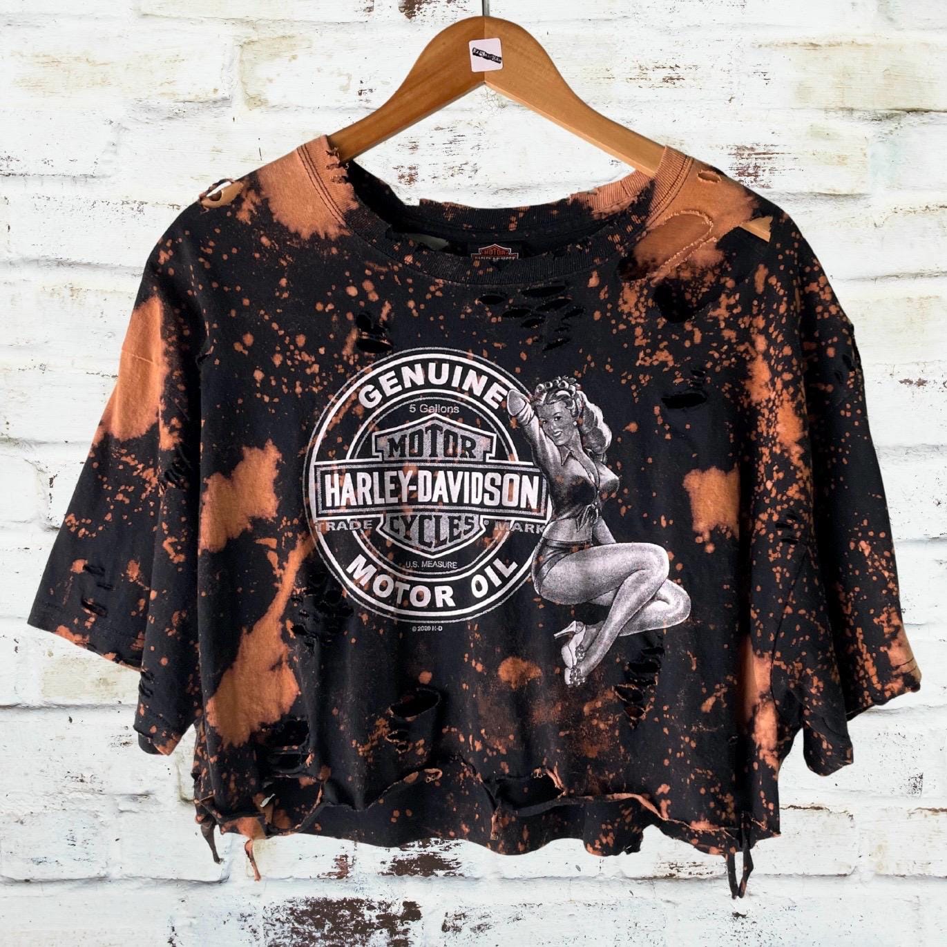 Harley Davidson Mexico Bleached Crop Tee