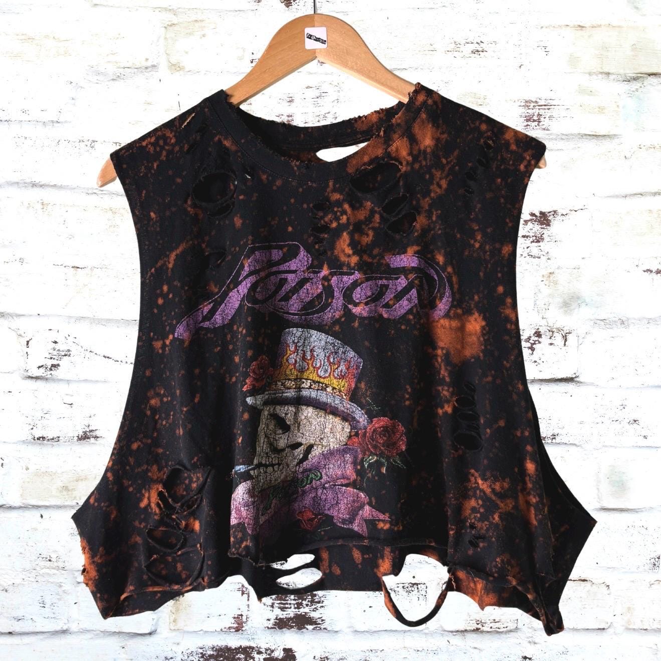 Poison Skull Bleached Thrashed Band Tee