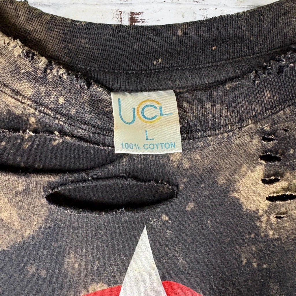 The Clash Cropped Shredded Tee