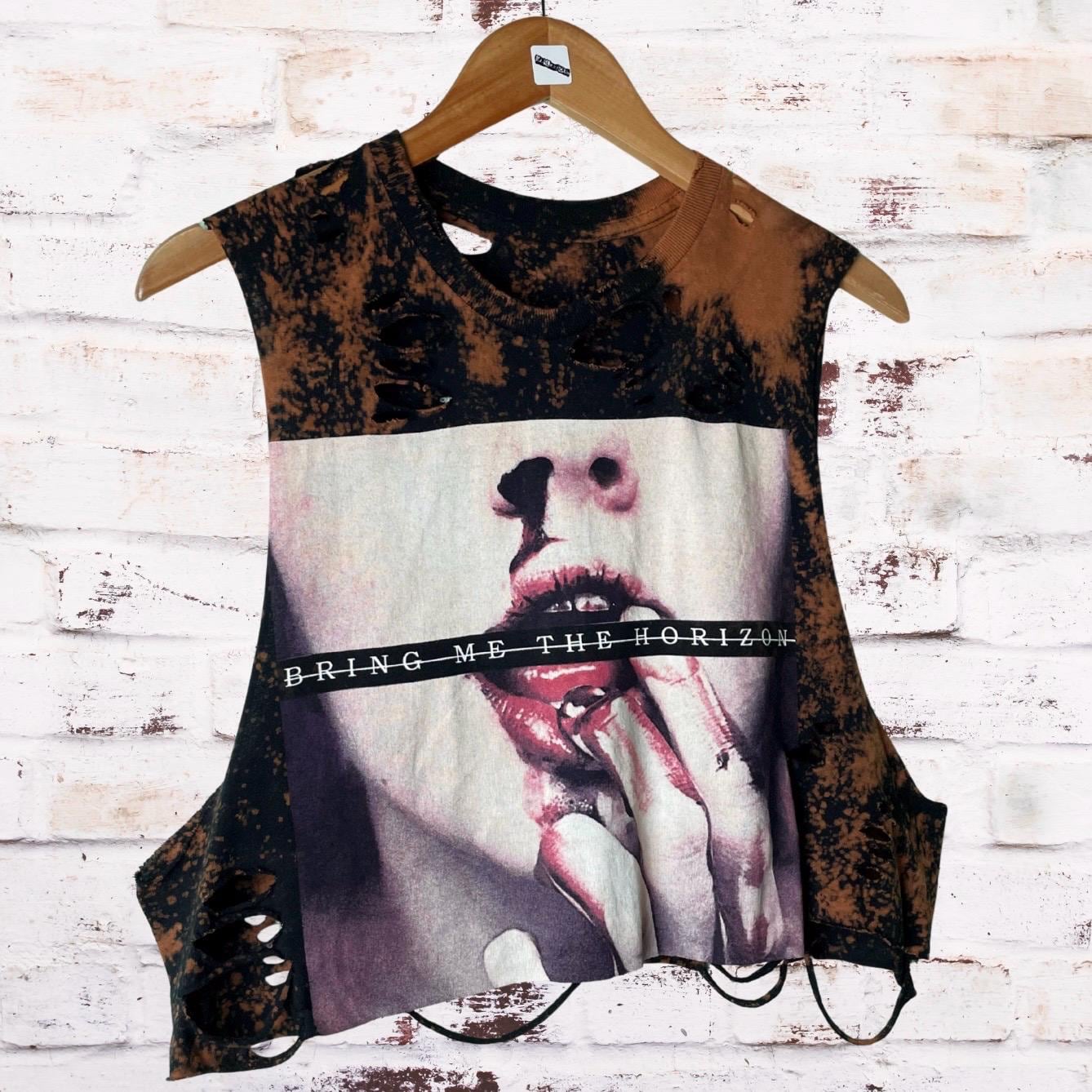 Bring Me The Horizon Cropped Bleached Shirt