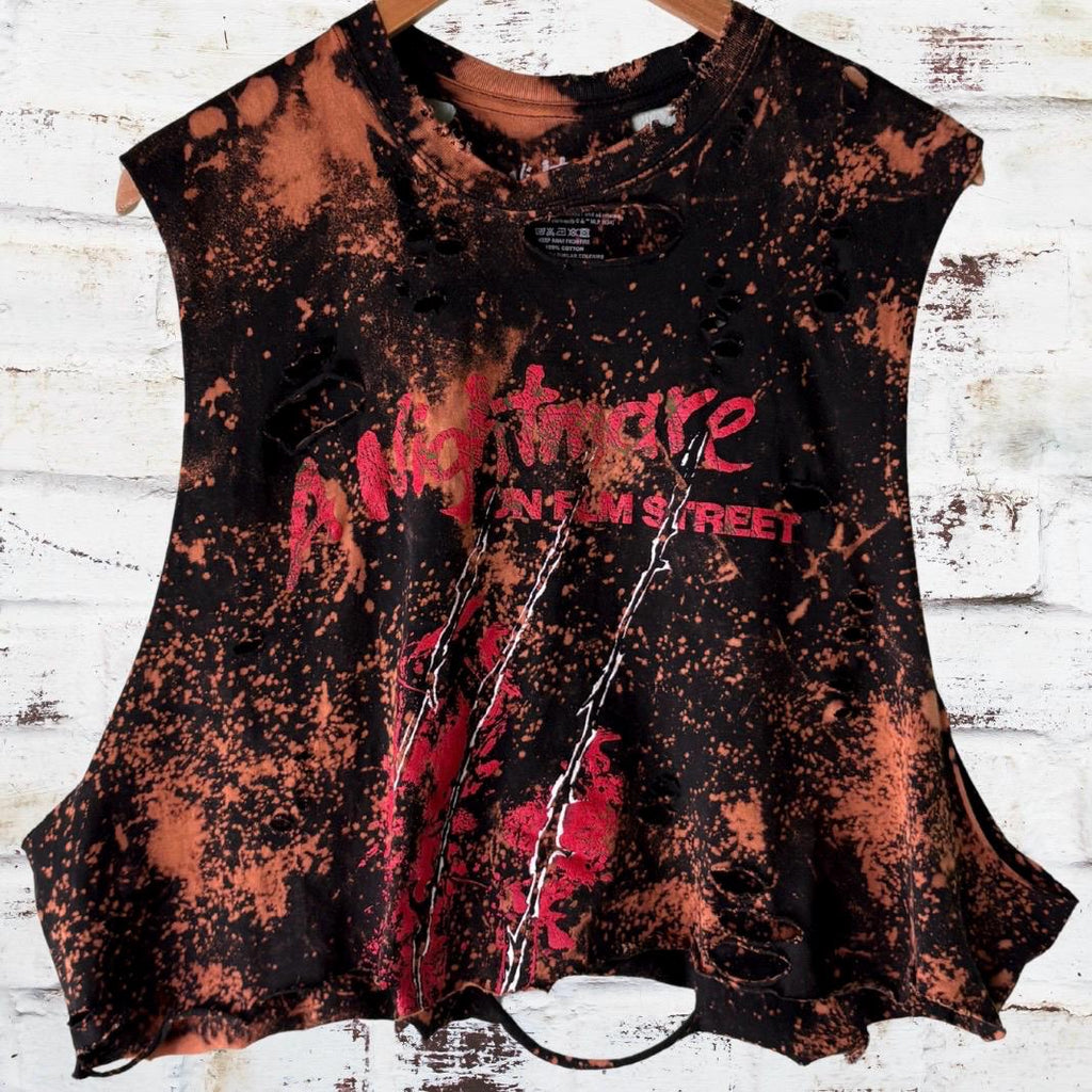 A Nightmare On Elm Street Distressed Horror Tee