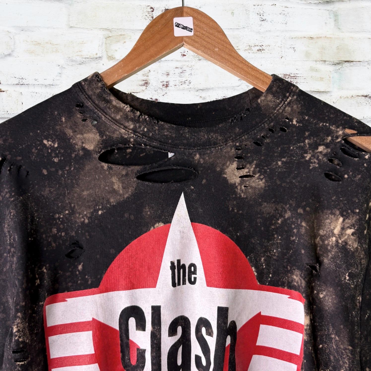 The Clash Cropped Shredded Tee