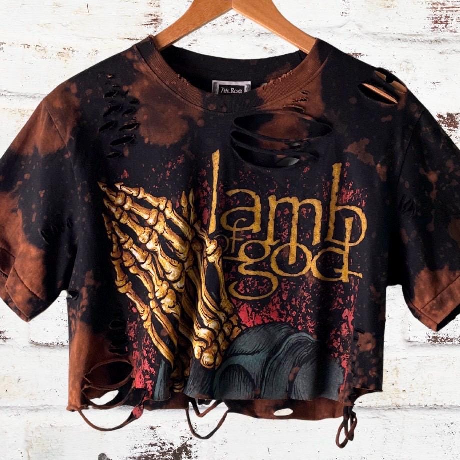 Lamb Of God Cropped Thrashed Tee