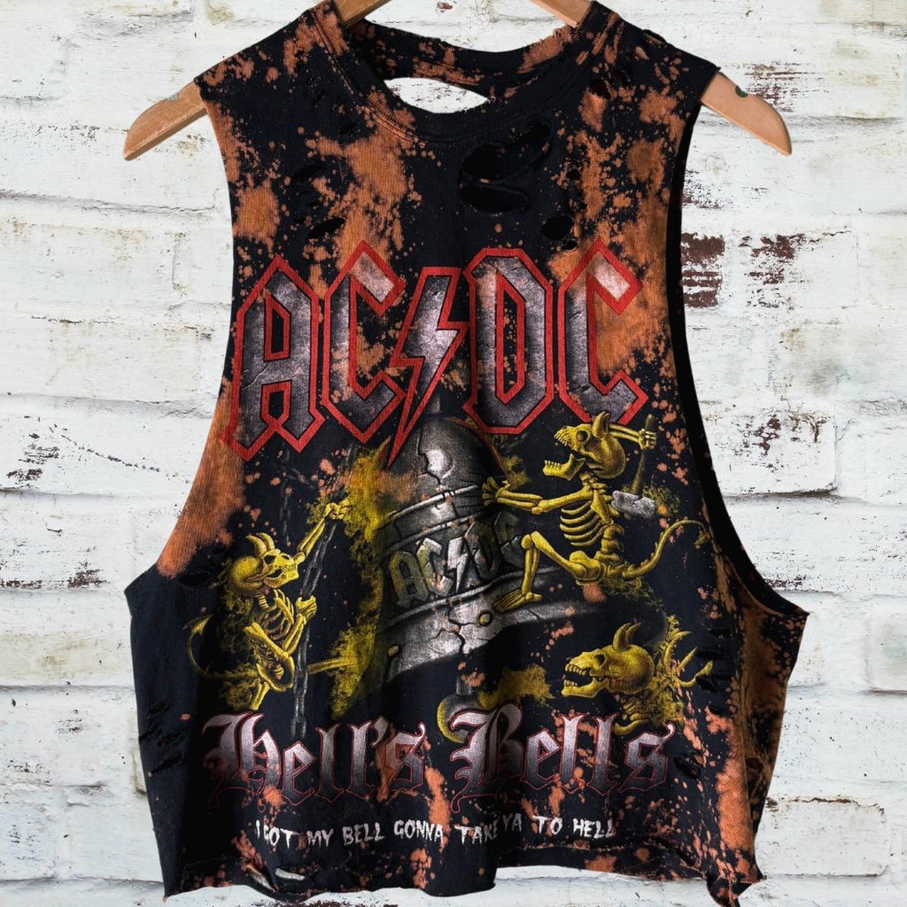 AC/DC Hells Bells Shredded Band Tee