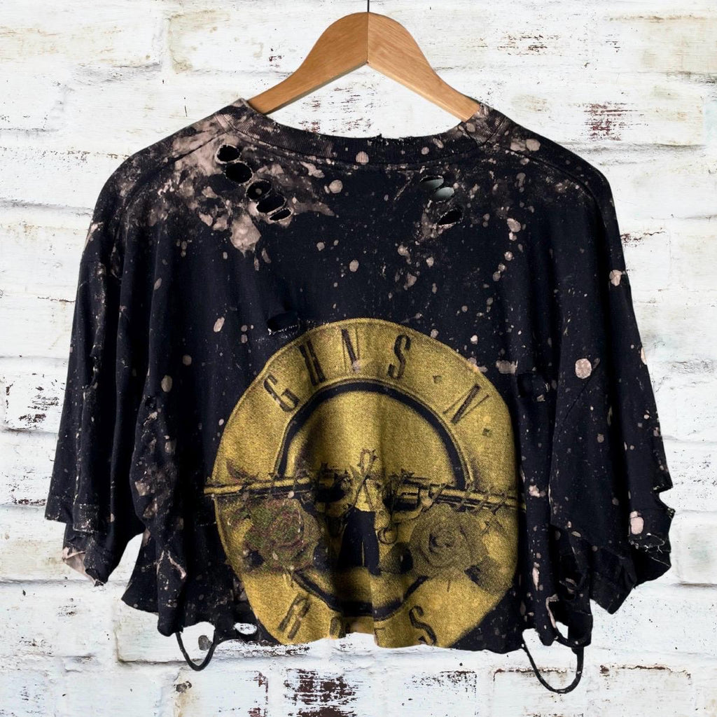 Guns n roses Classic Logo Cropped Tee