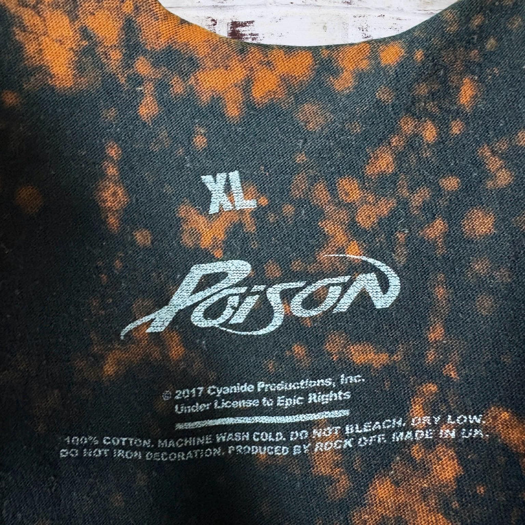 Poison Skull Bleached Thrashed Band Tee