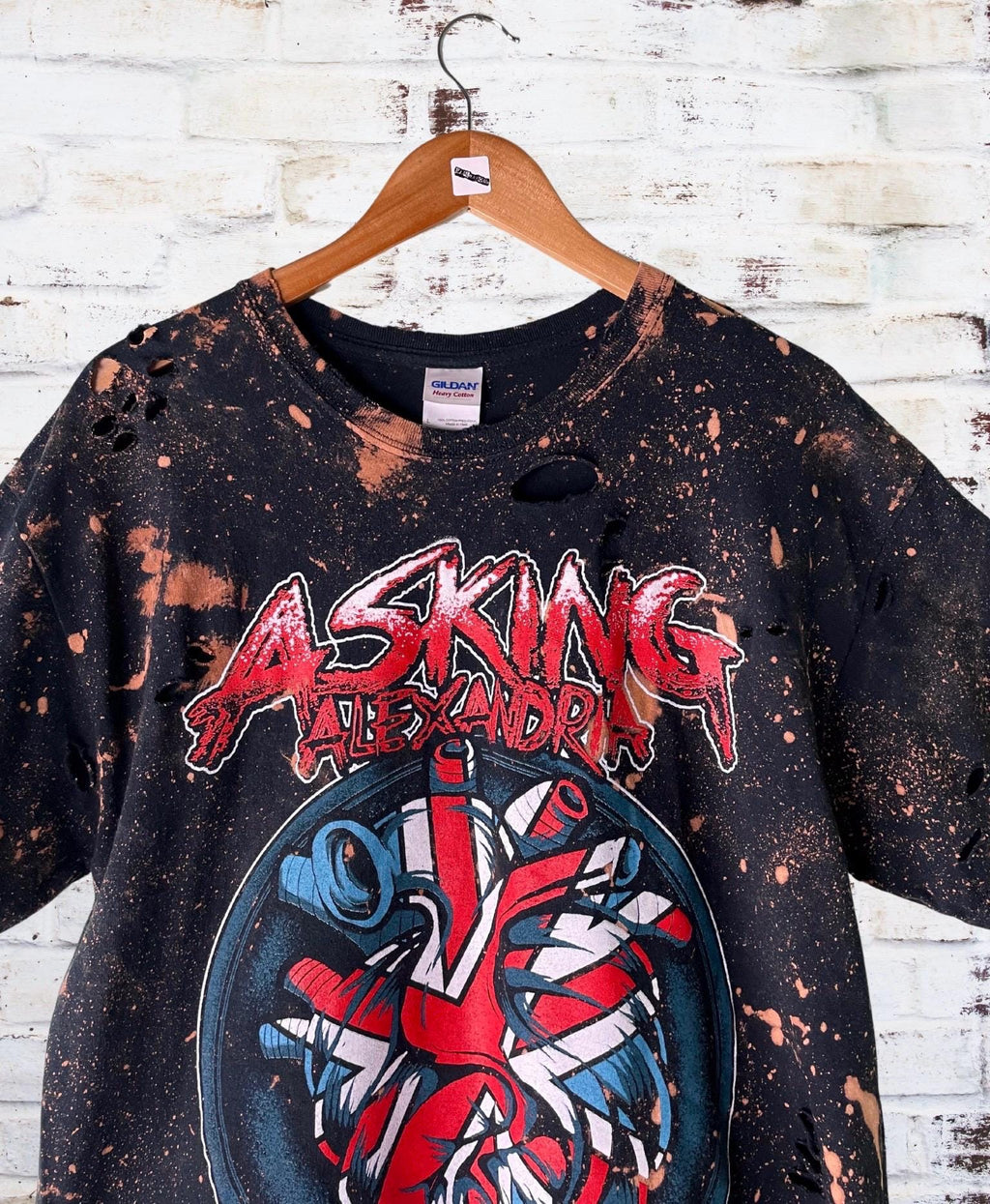 Asking Alexandria Distressed Shredded Tee