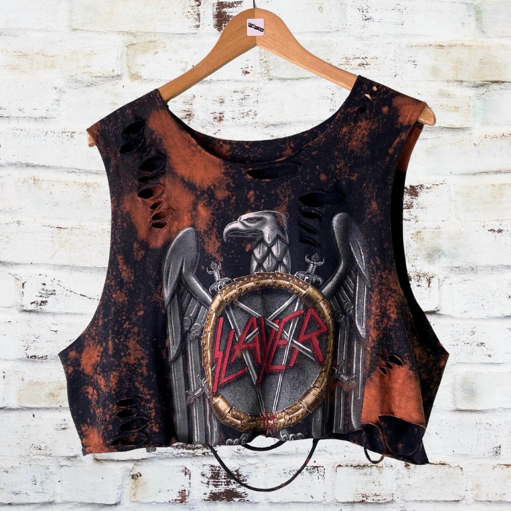 Slayer Classic Logo Thrashed Tee