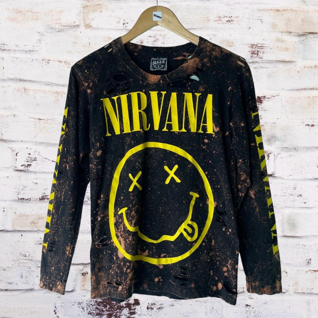 Nirvana Classic Smiley Logo Long Sleeve Tee