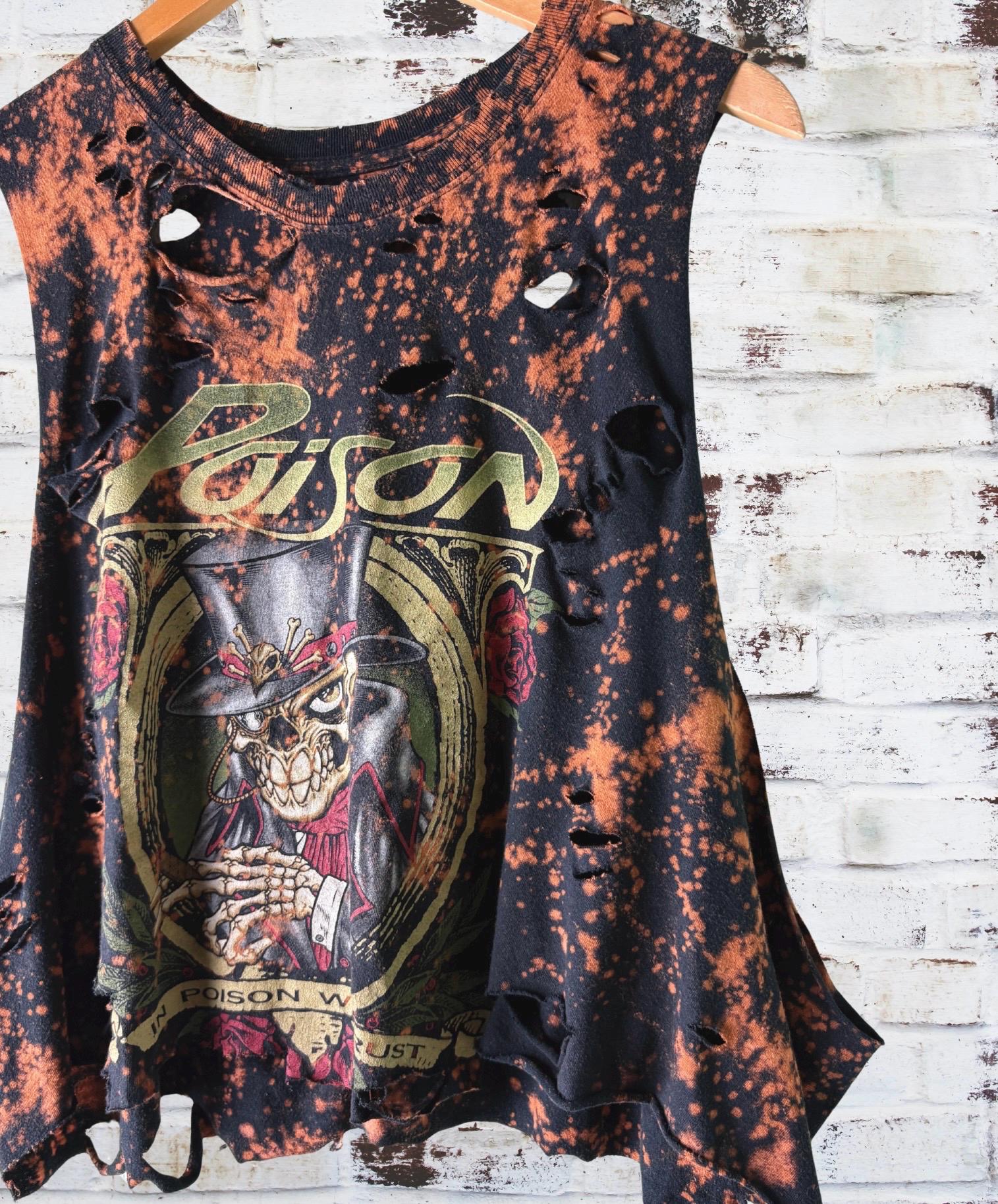 Poison - In Poison We Trust Bleached Band Tee