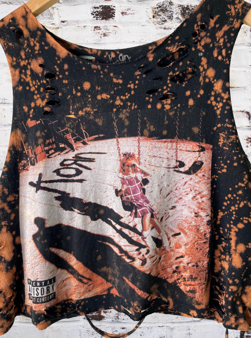 Korn Bleached Distressed Band Shirt