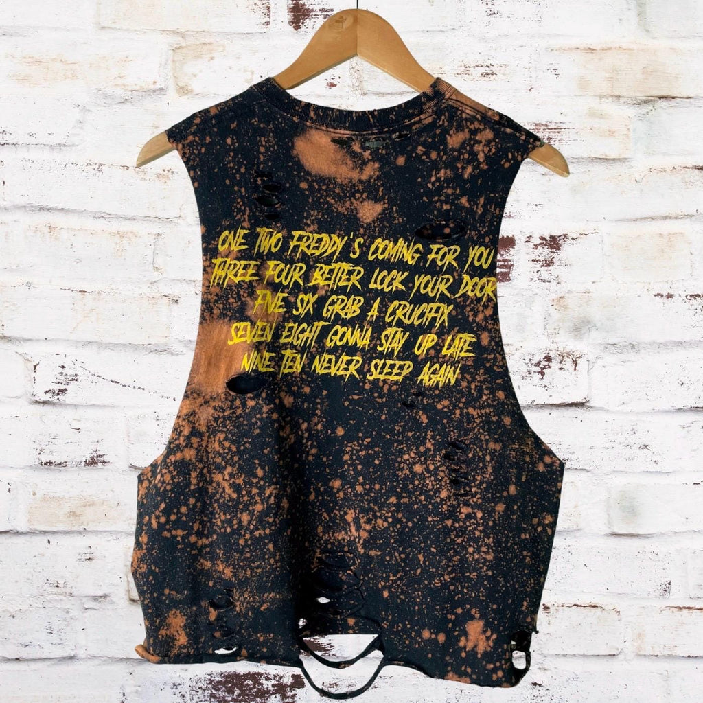A Nightmare On Elm Street Bleached Shredded Tee