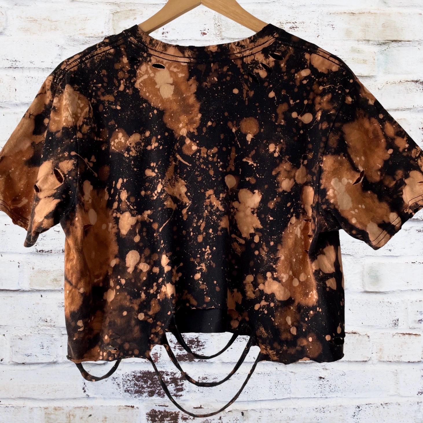 Michael Myers Cropped Distressed T-Shirt