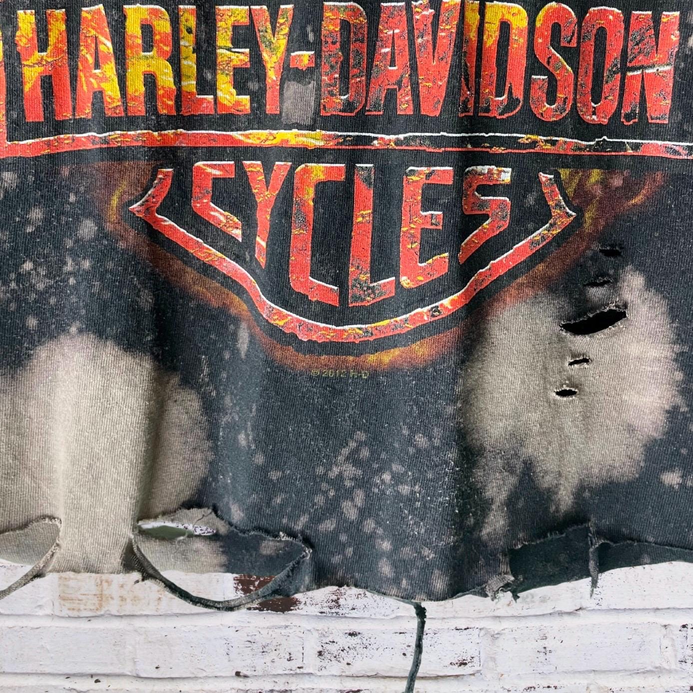 Harley Davidson Classic Logo Distressed Tee