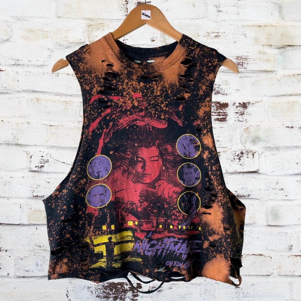 A Nightmare On Elm Street Bleached Shredded Tee