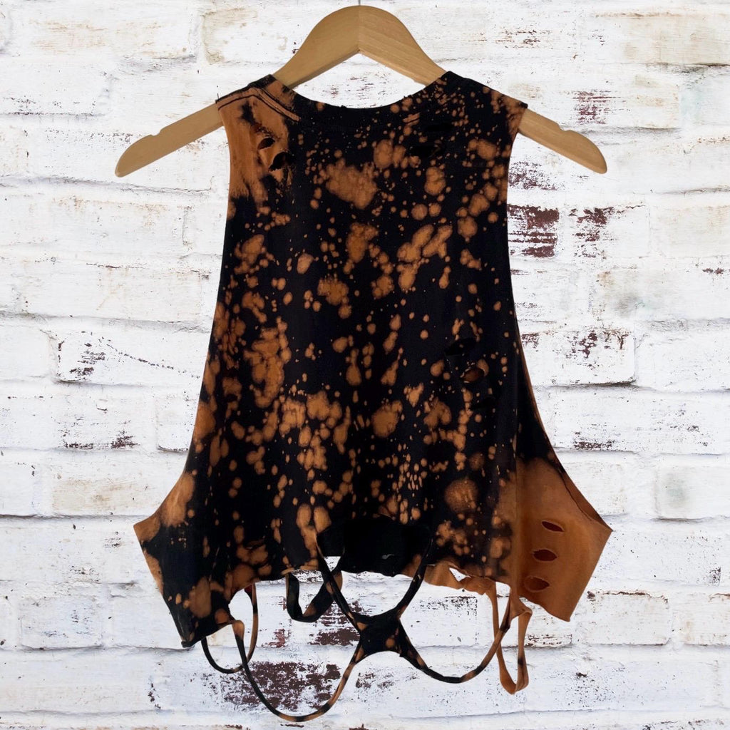 Michael Myers Cropped Distressed Tee