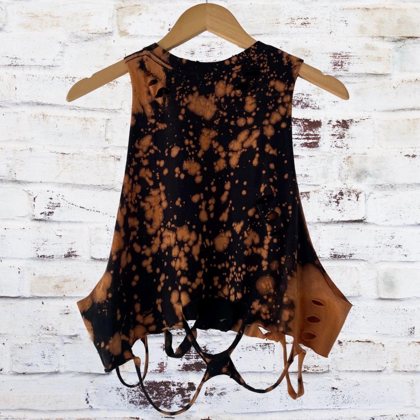 Michael Myers Cropped Distressed Tee