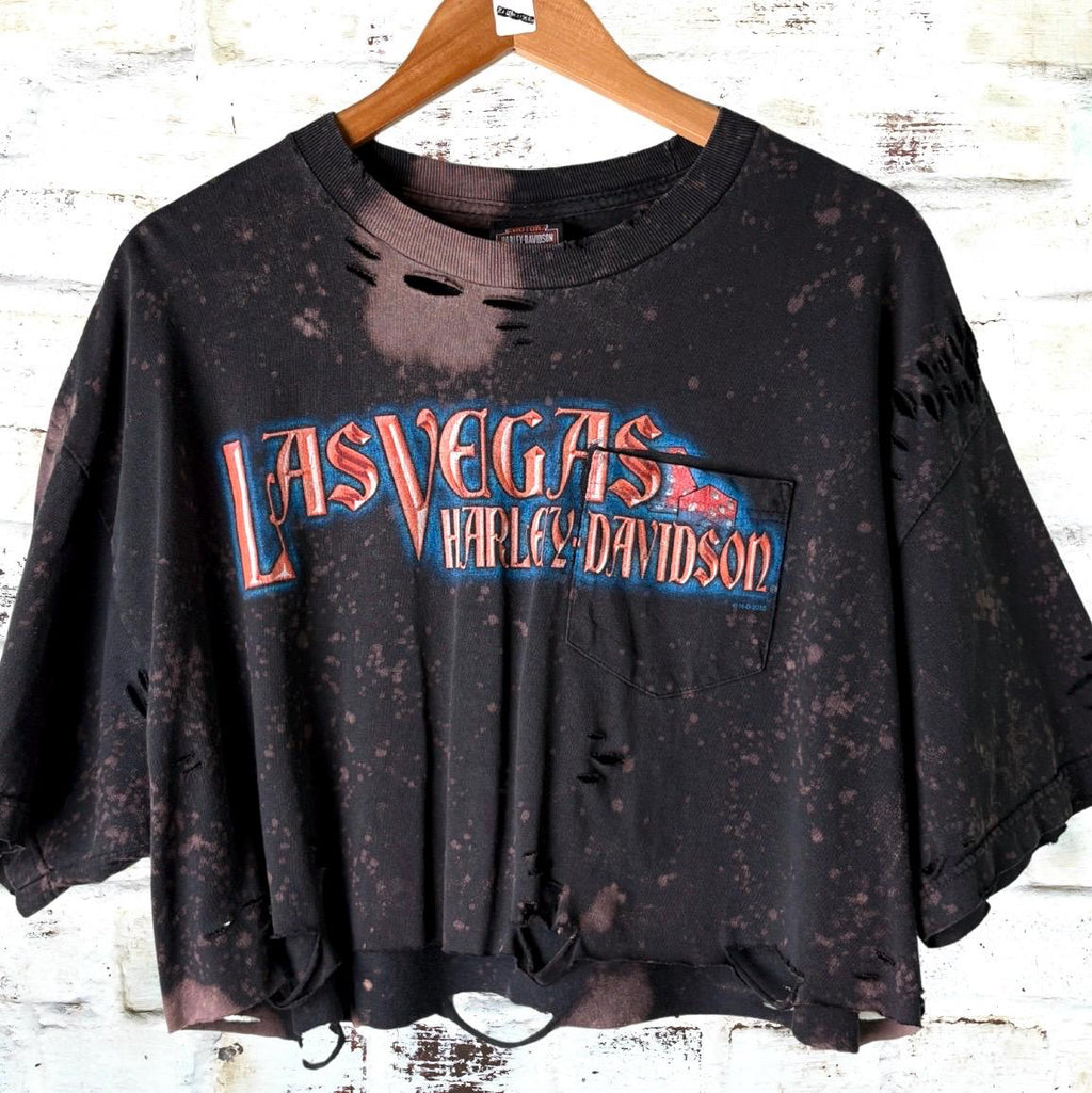 Harley Davidson Las Vegas Cropped Tee