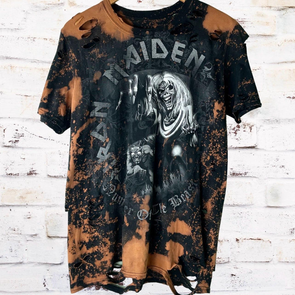 Iron Maiden The Number Of The Beast Distressed Tee