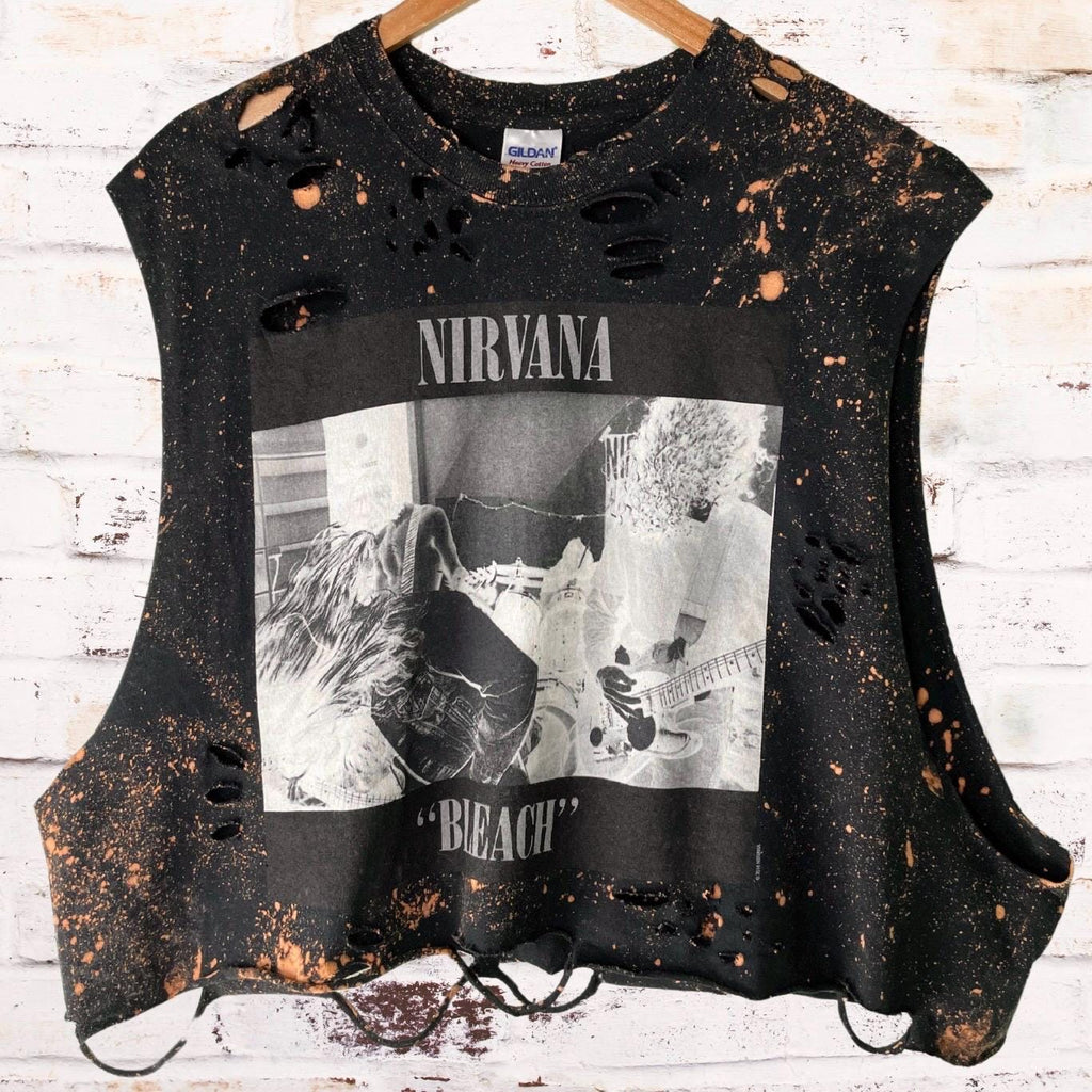 Nirvana - Bleach distressed Custom Band shirt