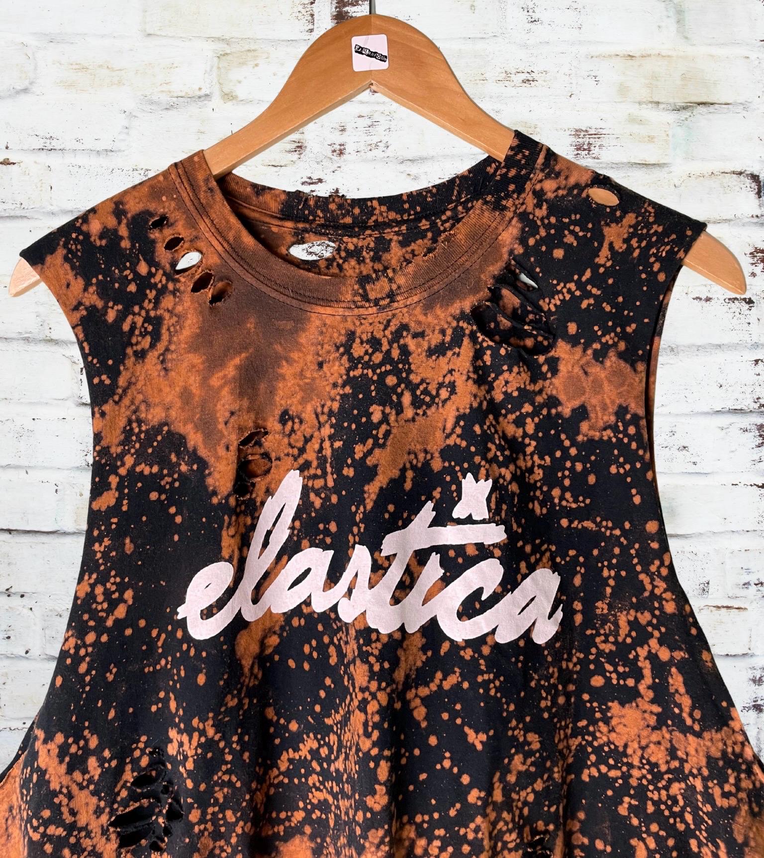 Elastica Distressed Band Shirt