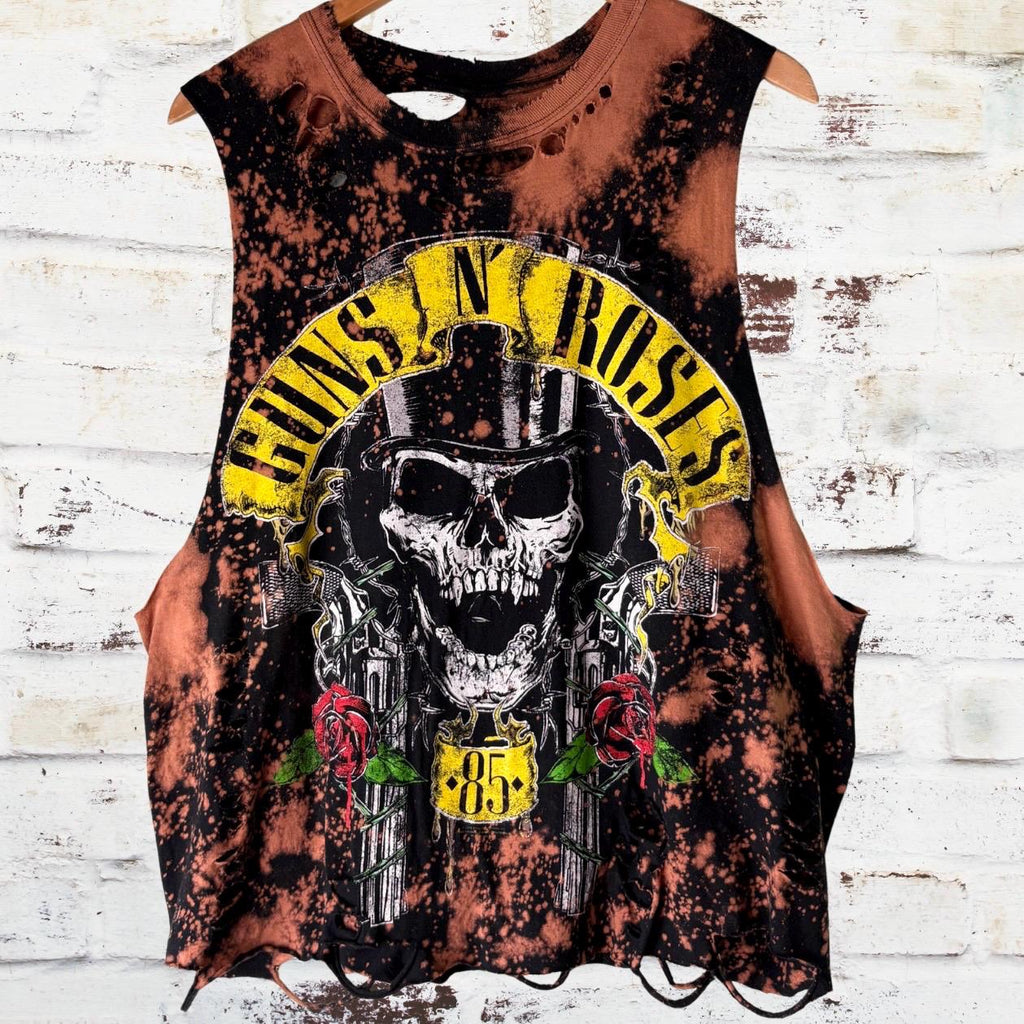 Guns n Roses Bleached Distressed Tee