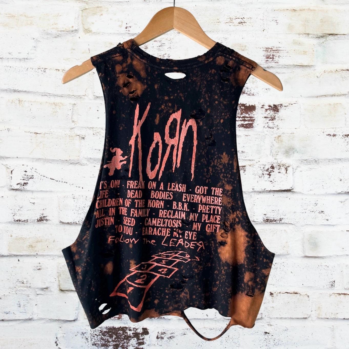 Korn Follow The Leader Distressed Tee