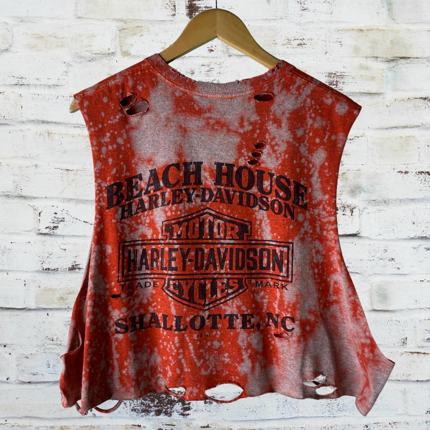 Harley Davidson Bleached Distressed T-Shirt