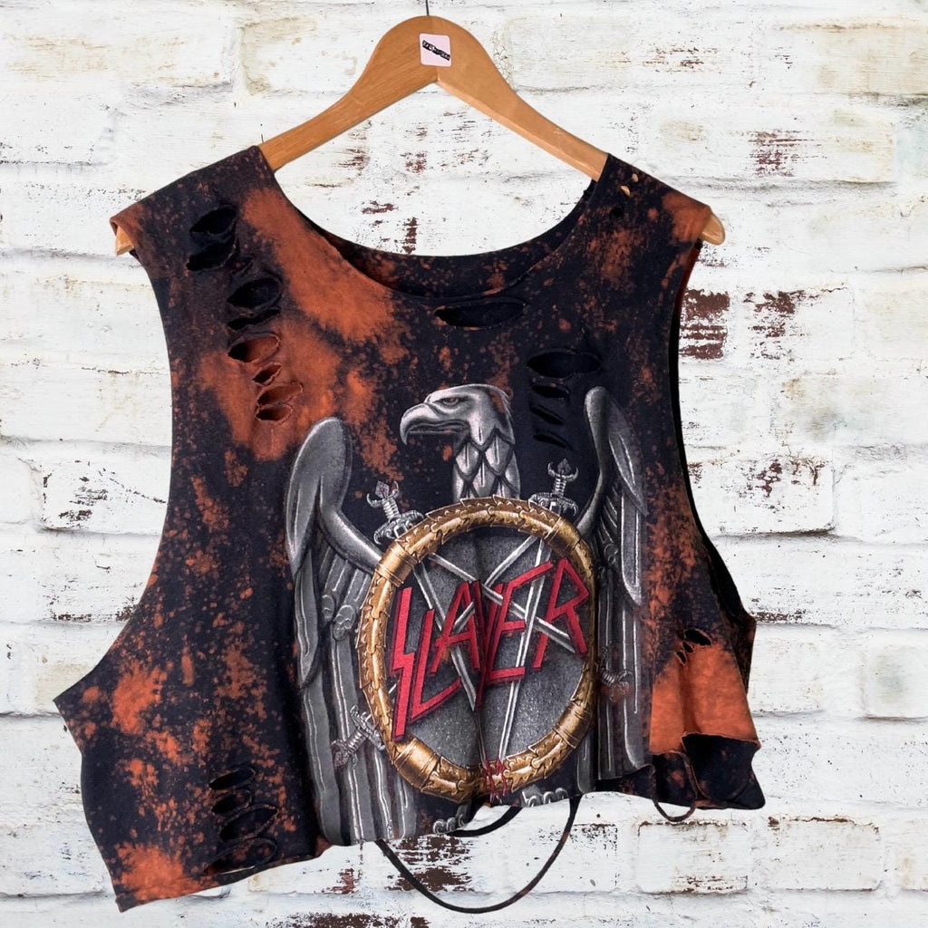 Slayer Classic Logo Thrashed Tee
