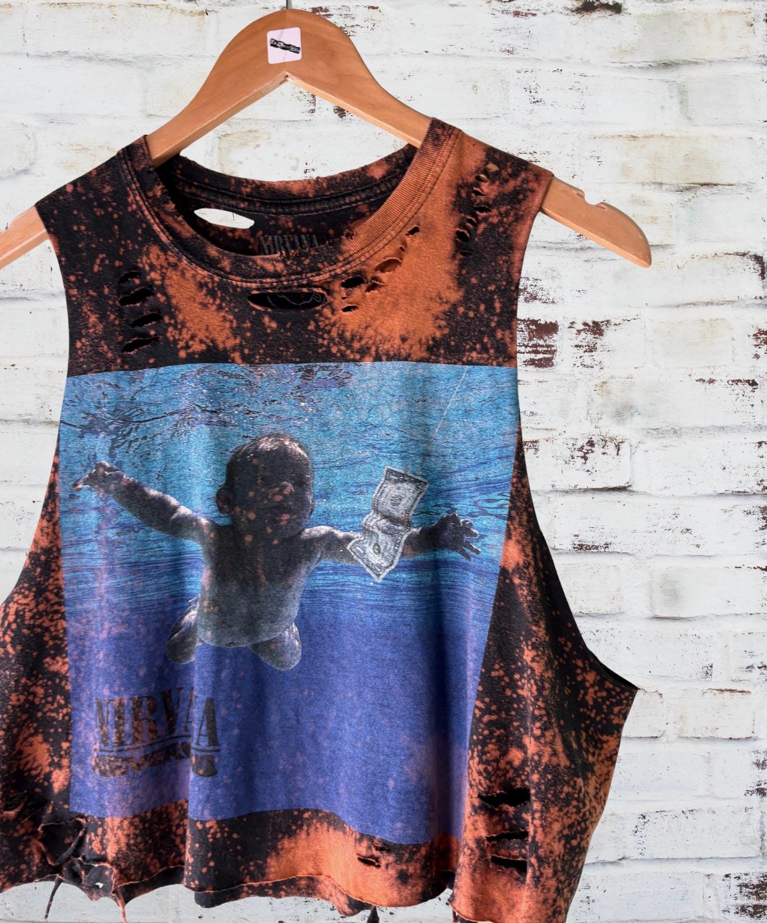 Nirvana Nevermind Bleached Custom Band Tee