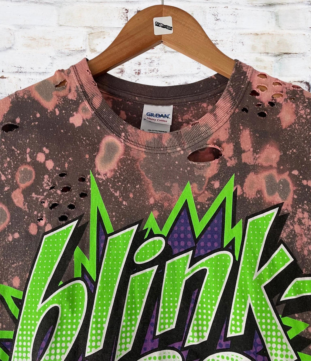 Blink 182 Classic Logo Shredded Band Shirt
