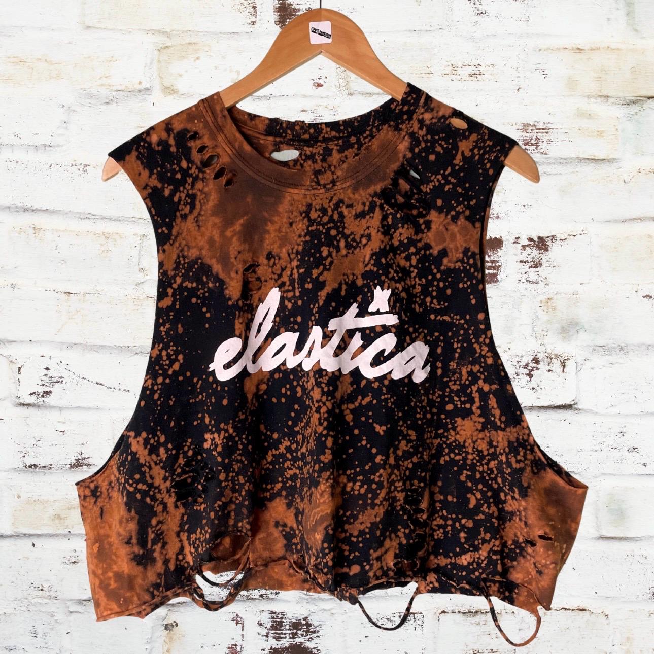 Elastica Distressed Band Shirt