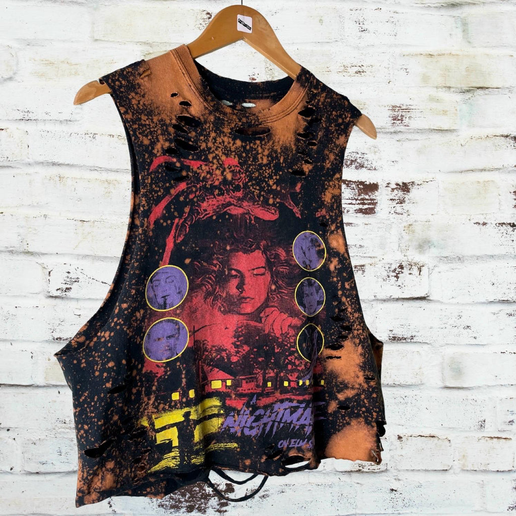 A Nightmare On Elm Street Bleached Shredded Tee